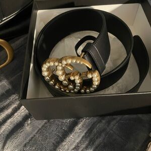 Authentic Gucci pearl belt